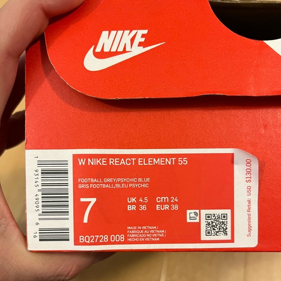W Nike React Element 55 size 7 - Picture 14 of 14